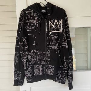 Eleven Paris x Basquiat Allover Print Hoodie